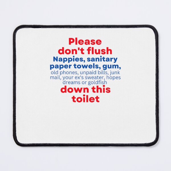 Item preview, Funny Toilet Rules designed and sold by Click-Like.