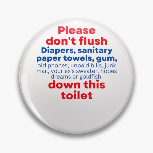 Item preview, Funny Toilet Rules designed and sold by Click-Like.