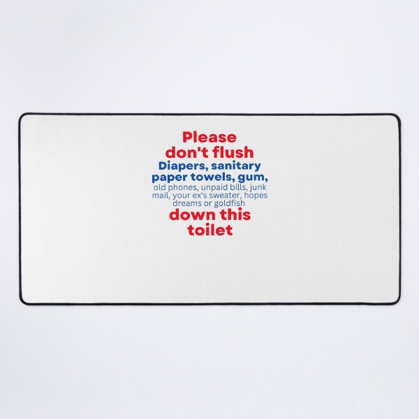 Item preview, Funny Toilet Rules designed and sold by Click-Like.