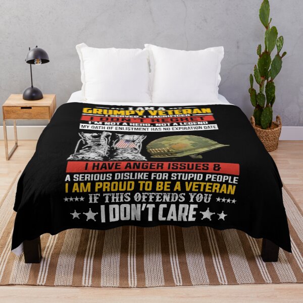 Item preview, I Am A Grumpy Veteran I Served I Sacrificed I Don't Regret army vintage war military cool retro designed and sold by beckadamr.