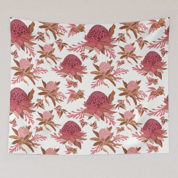 Item preview, Australian Natives Botanical Seamless Pattern designed and sold by Tracey  Bartlett.
