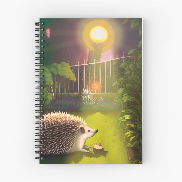 Item preview, hedgehog Garden designed and sold by InkDropFalls.