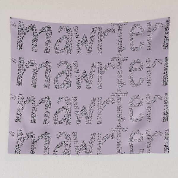 Item preview, Mawrter Bryn Mawr Word Cloud  designed and sold by sarahekj.