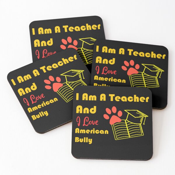 Item preview, i am a teacher and i love American Bully designed and sold by Jadir.