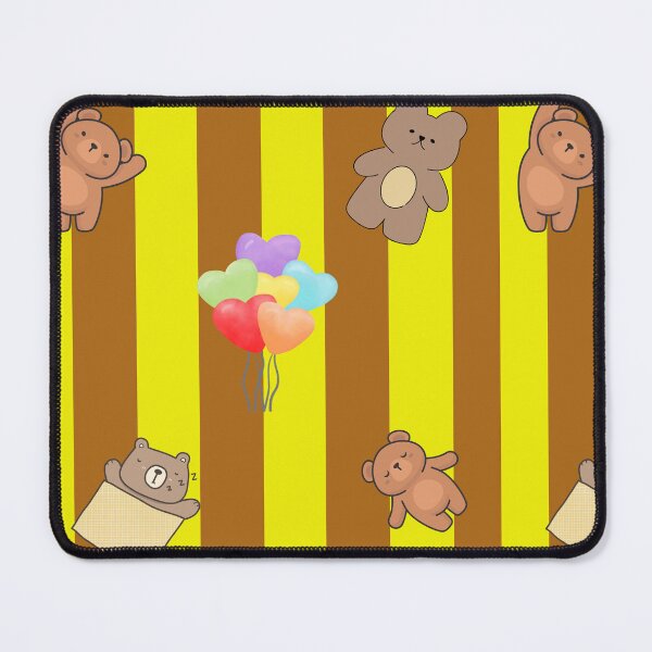 Item preview, stripe color yellow/brownwithrainbow balloons. designed and sold by Beauttiq496.
