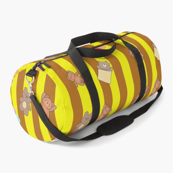 Item preview, stripe color yellow/brownwithrainbow balloons. designed and sold by Beauttiq496.