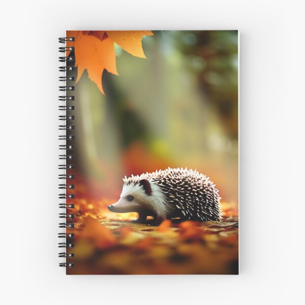 Item preview, hedgehog in woods designed and sold by InkDropFalls.