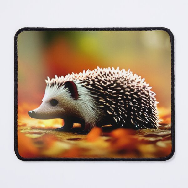 Item preview, hedgehog in woods designed and sold by InkDropFalls.