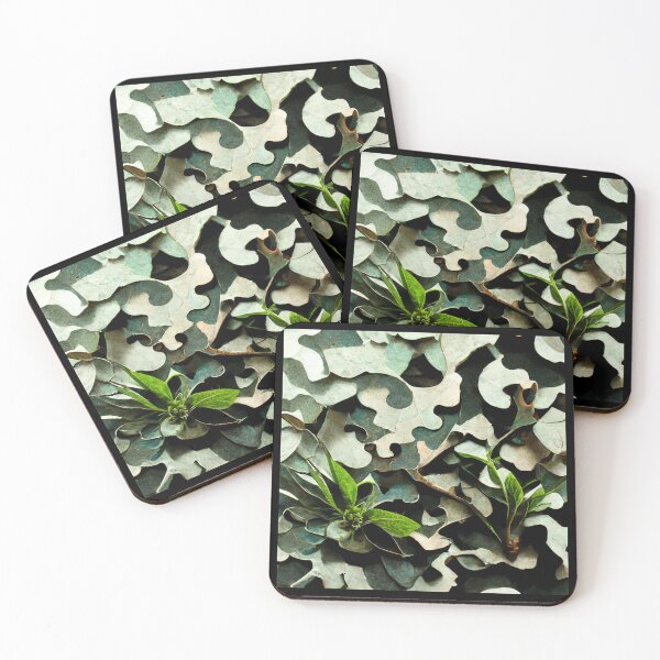 Item preview, Camouflagepattern made of scrap metal and plants by heringa designed and sold by heringa.
