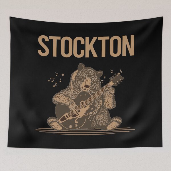 Aperçu de l'œuvre Ours avec guitare Stockton créée et vendue par BloodMoneyTwit.