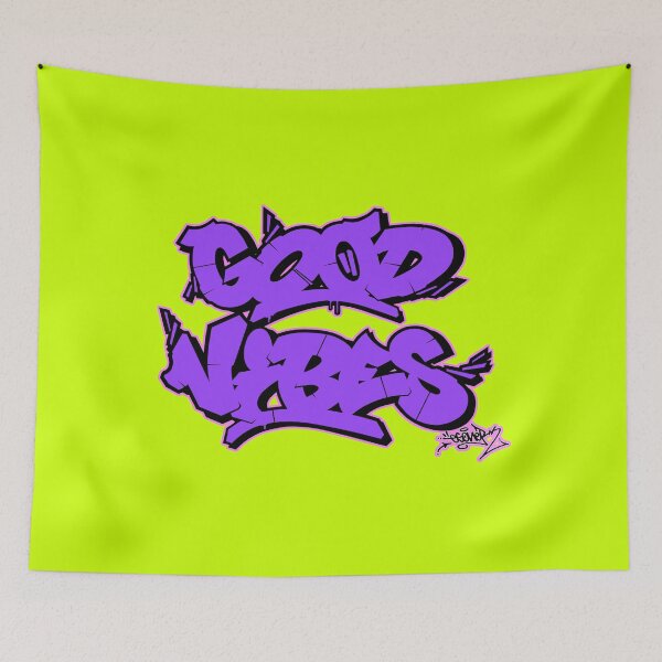 Item preview, PURPLE GOOD VIBES BY ESONE URBAN GRAFFITI STREET STYLE  designed and sold by GraffitiBomberZ.