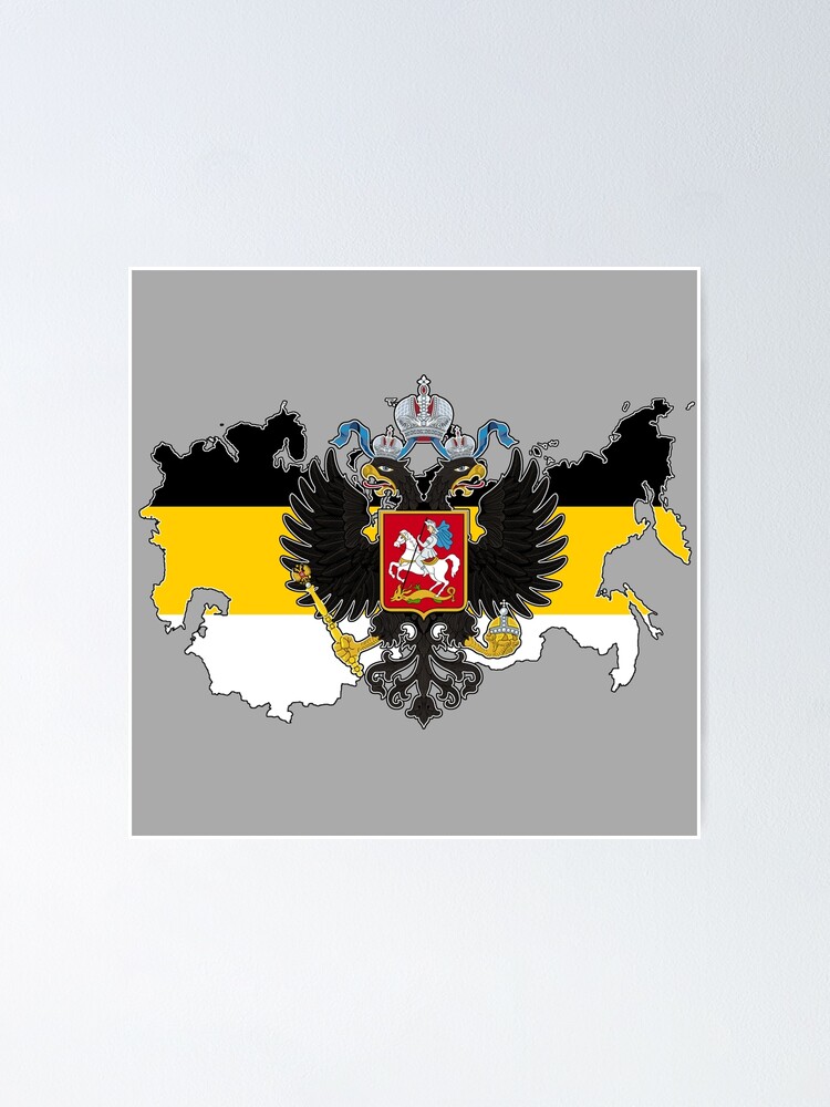 Russian Empire with Eagle Poster for Sale by Frogpen