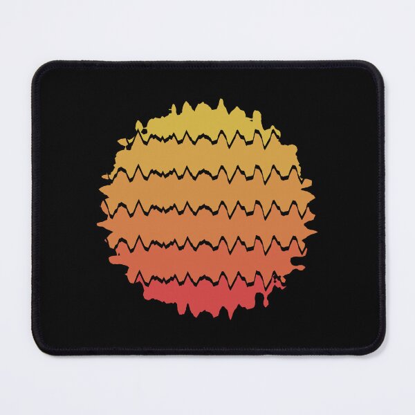 Item preview, Retro Sunset Abstract Art with Distorted Wavy Lines - Fun Sun Aesthetic 1 of 4 designed and sold by Beachy.