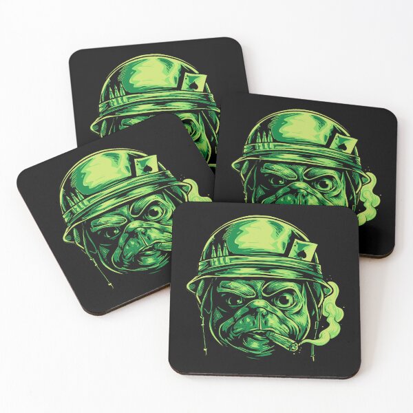 Item preview, Military Pug designed and sold by DesignAndTales.