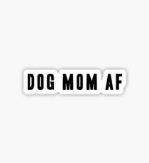 Pegatina Perro mamá AF - Tipo negro