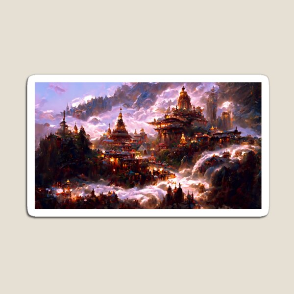 Item preview, Misty mountain view of Shangri-La designed and sold by lostcauseblue.