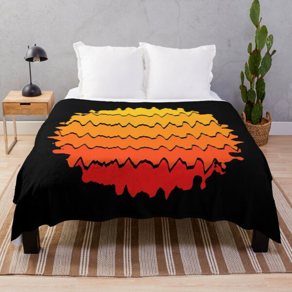 Item preview, Retro Sunset Abstract Art with Distorted Wavy Lines - Fun Sun Aesthetic 2 of 4 designed and sold by Beachy.
