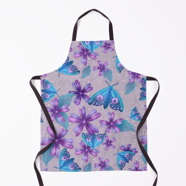 Item preview, Moth Meadow Purple Bue designed and sold by Veata.