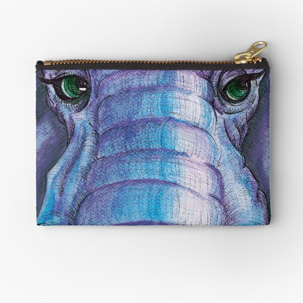 Elephant Face Zipper Pouch