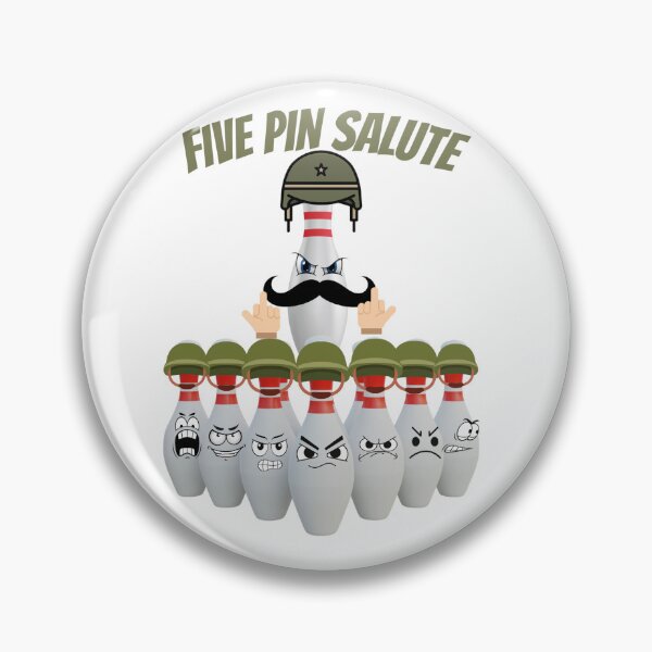 Item preview, FIVE PIN SALUTE - BOWLING designed and sold by Shane Sites.
