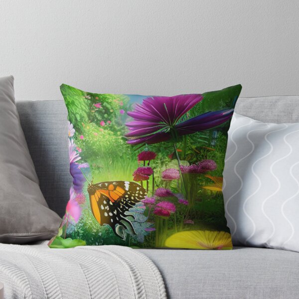 Item preview, butterfly flowers  designed and sold by InkDropFalls.