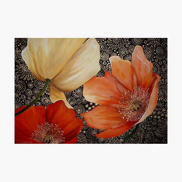 Poppy Trio Photographic Print