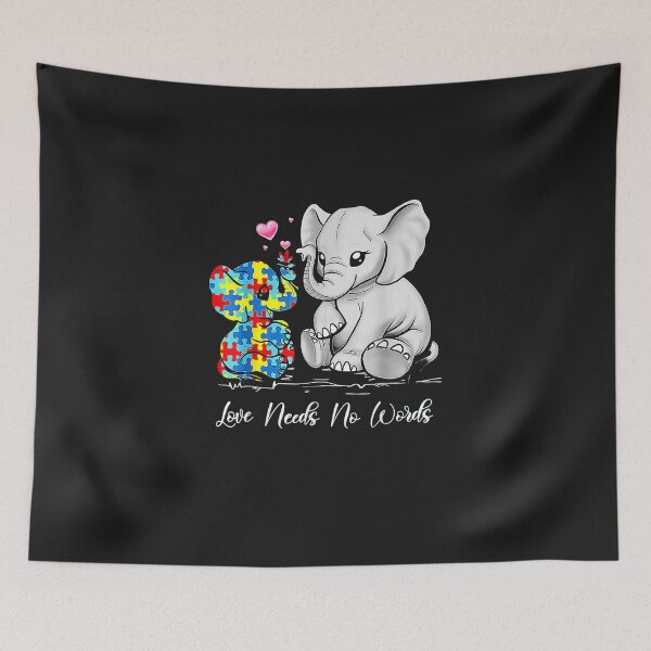 Item preview, Autism Awareness Love Needs No Words designed and sold by nnguyen2771985.
