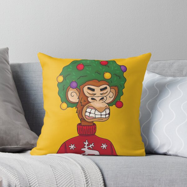 Item preview, NFT monkey christmas ugly sweatshirt designed and sold by Mindy Bubble.