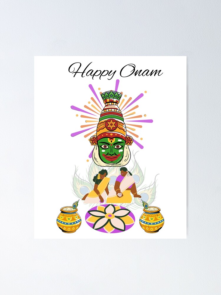 Onam Poster Drawing/Onam Craft Idea/Simple Onam Drawing/Easy Drawing For  Onam/Paper Craft For Onam - YouTube