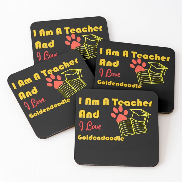Item preview, i am a teacher and i love Goldendoodle designed and sold by Jadir.