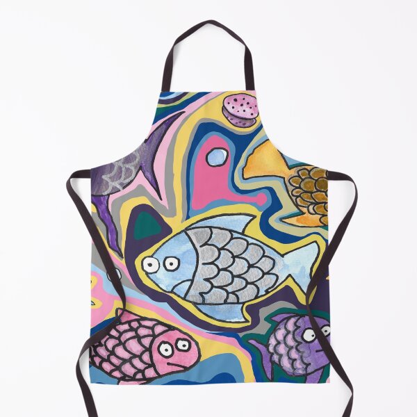 Item preview, Tropical Fish Waves Tapestry designed and sold by Emma Marie Blacker.