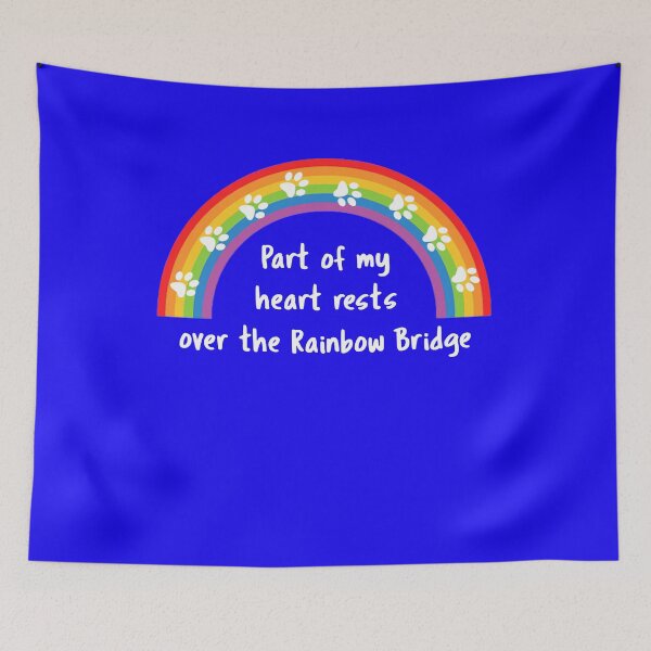 Item preview, Rainbow Bridge - My Heart rests there designed and sold by Just4doglovers.