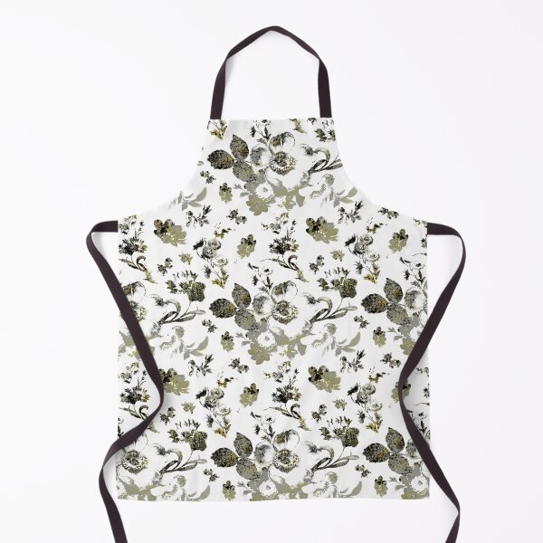 Item preview, Inked Wild Rose in Green Pattern designed and sold by Faradawn.