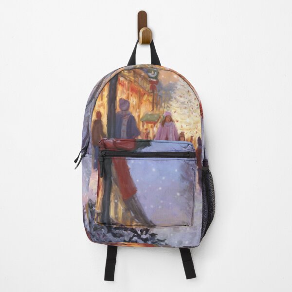 Item preview, Christmas shoppers at the market designed and sold by Daniel Rodgers.