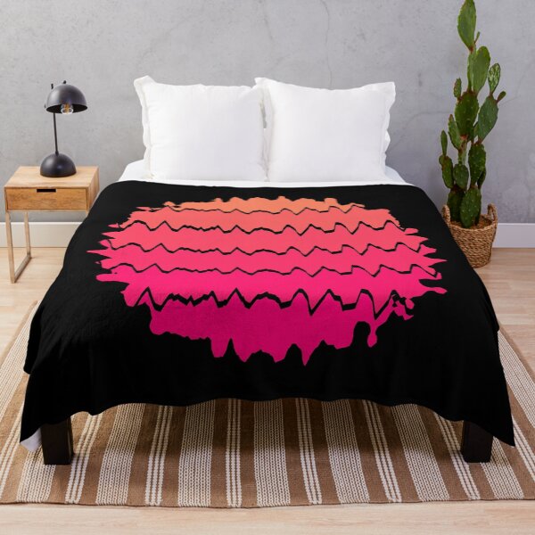 Item preview, Retro Sunset Abstract Art with Distorted Wavy Lines - Fun Sun Aesthetic 4 of 4 designed and sold by Beachy.
