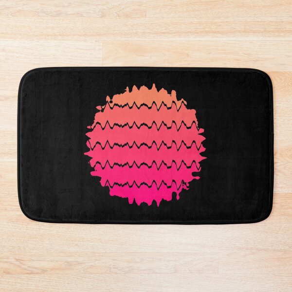 Item preview, Retro Sunset Abstract Art with Distorted Wavy Lines - Fun Sun Aesthetic 4 of 4 designed and sold by Beachy.