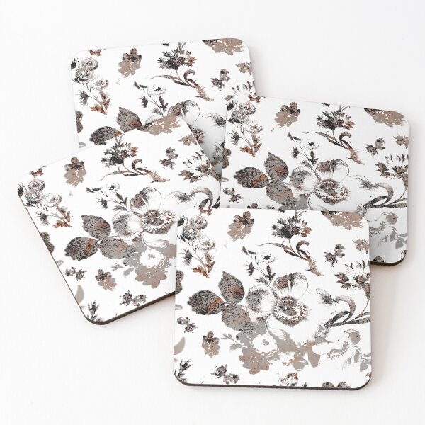 Item preview, Inked Wild Rose in Sepia Pattern designed and sold by Faradawn.