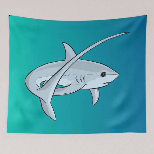 Item preview, Adorable Cute Thresher Shark  designed and sold by Inklingsofgrace.