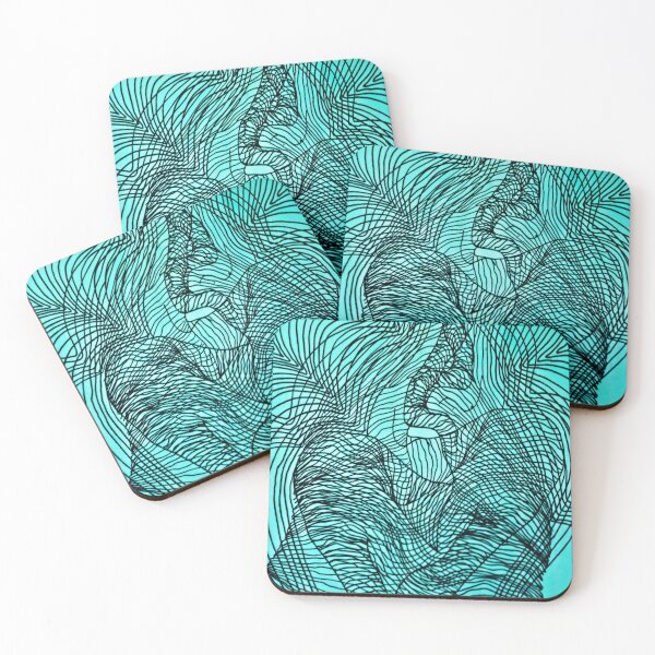 Item preview, abstract mushroom silkscreen print designed and sold by Anniek Meyden.