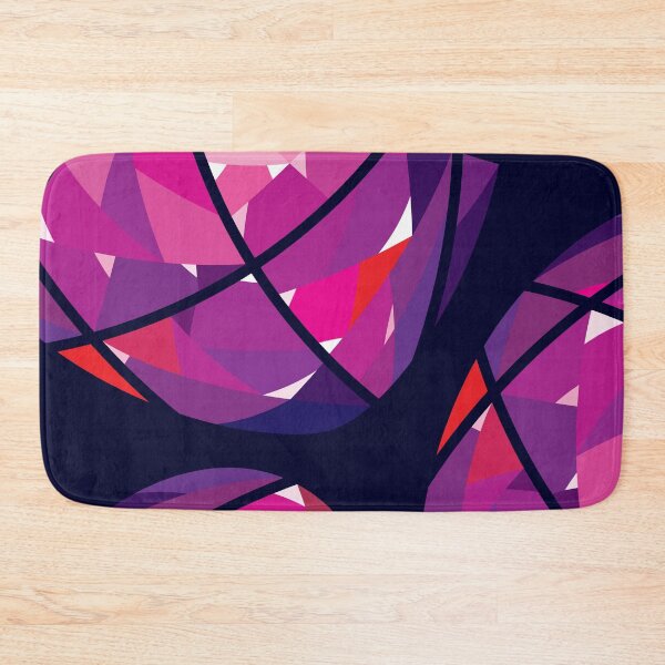 Item preview, Pink Heart Diamond Crystal on Dark Blue Background designed and sold by Wiggly Lines.