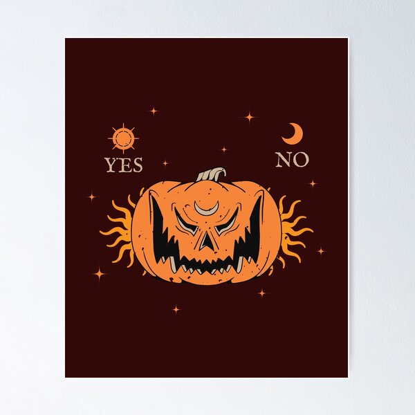 Item preview, Halloween Bad pumpkin Sun and Moon designed and sold by bylox.