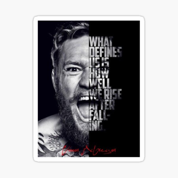 "Conor McGregor Quote Essen" Sticker For Sale By FelixPankowsky | Redbubble