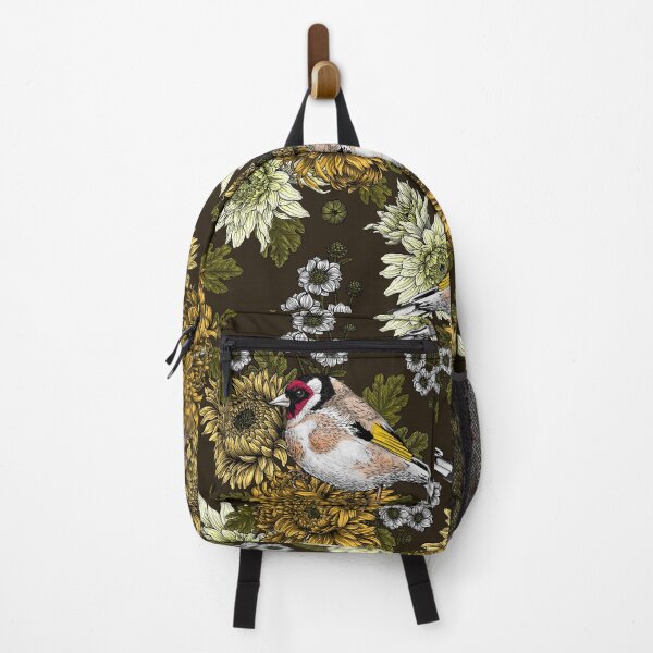 Item preview, Goldfinch and chrysanthemum flowers designed and sold by Katerina Mitkova Kirilova.