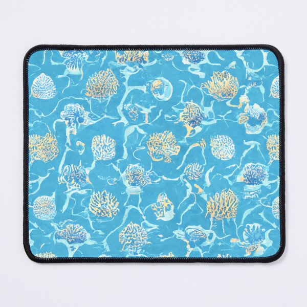 Item preview, Abstract Blue Coral Reef | Ocean Floor Coastal Style Repeating Pattern designed and sold by TMBTM.