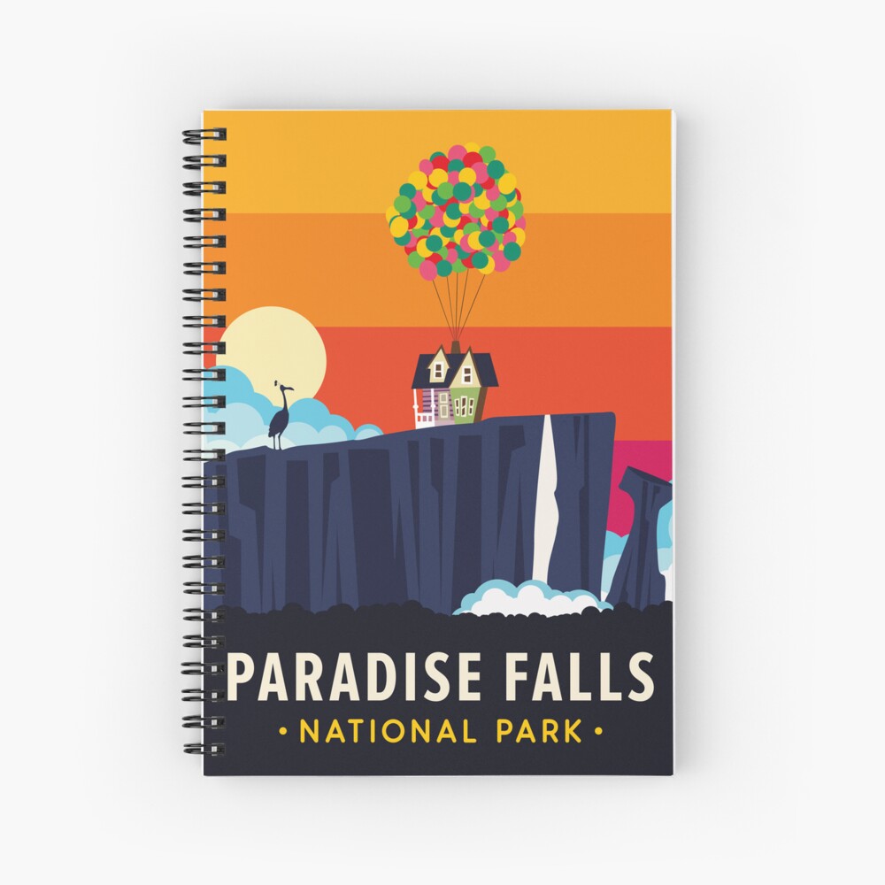 Paradise Falls' Poster, picture, metal print, paint by Kavan