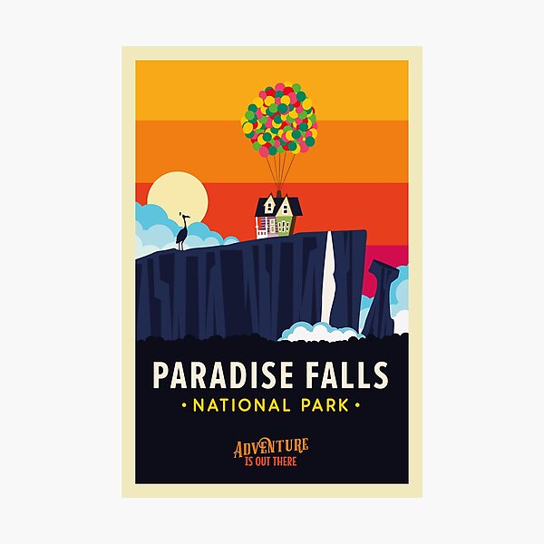 Item preview, Paradise Falls National Park Poster designed and sold by magrodanny.