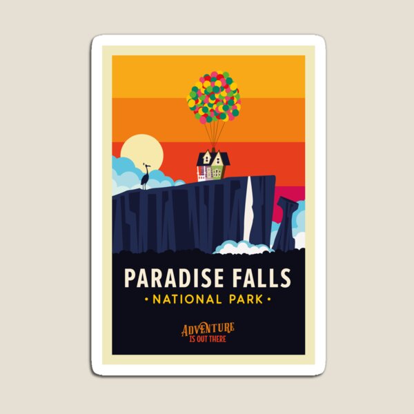 Item preview, Paradise Falls National Park Poster designed and sold by magrodanny.