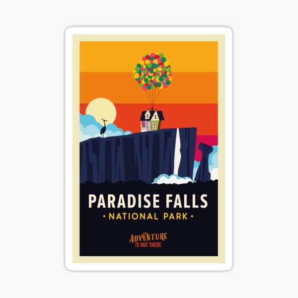 Item preview, Paradise Falls National Park Poster designed and sold by magrodanny.