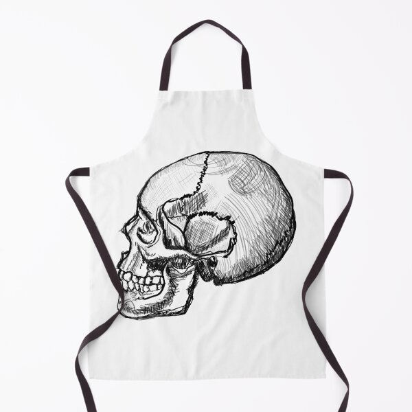Item preview, Human skull side view sketch art | Human skull SKETCH ART T-SHIRT designed and sold by KARTICK DUTTA.