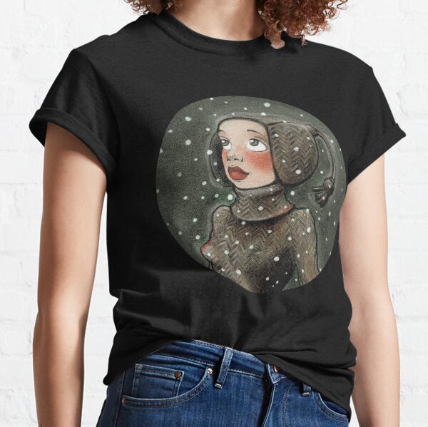 Joy over the winter miracle of the first snow Classic T-Shirt